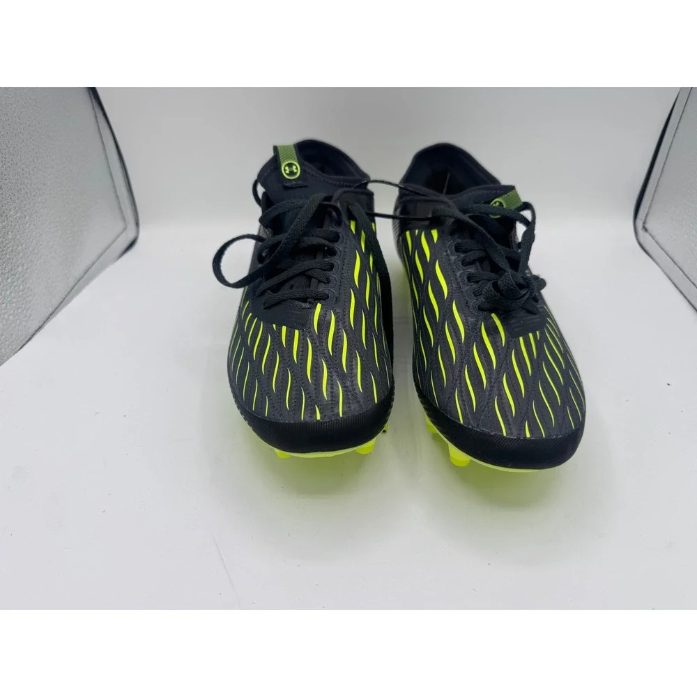 Under Armour Blur Select Low MC Football Cleats Men 8.5 Black Yellow 3027707-001